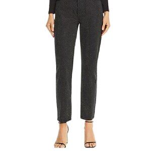 🆕️Pistola Embellished Rhinestone High-Rise Straight Legged Black Jeans Size 24